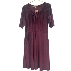 NWT Paisley Raye Purple Plum Dress 0X